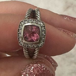 David Yurman Pink Tourmaline & Diamond ring